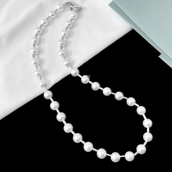 Elegant White Mother Pearl String Women Necklace