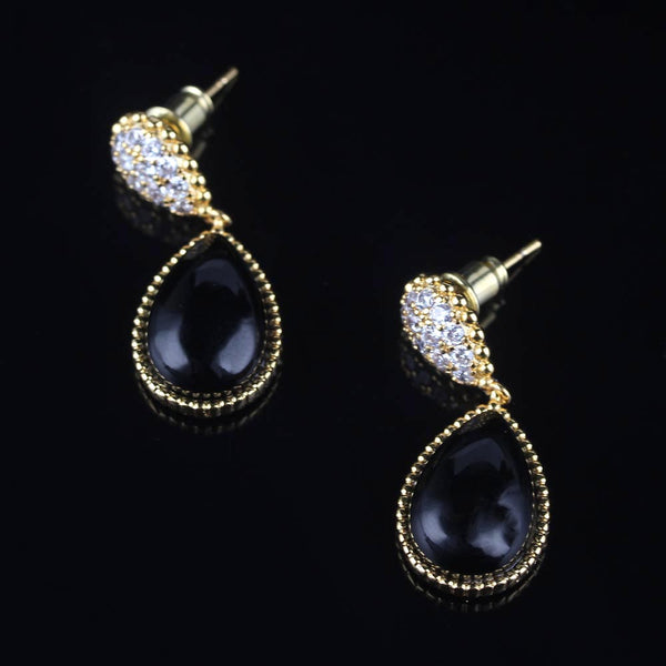 Agate Vintage Light Luxury Diamond Beaded Stud Earrings