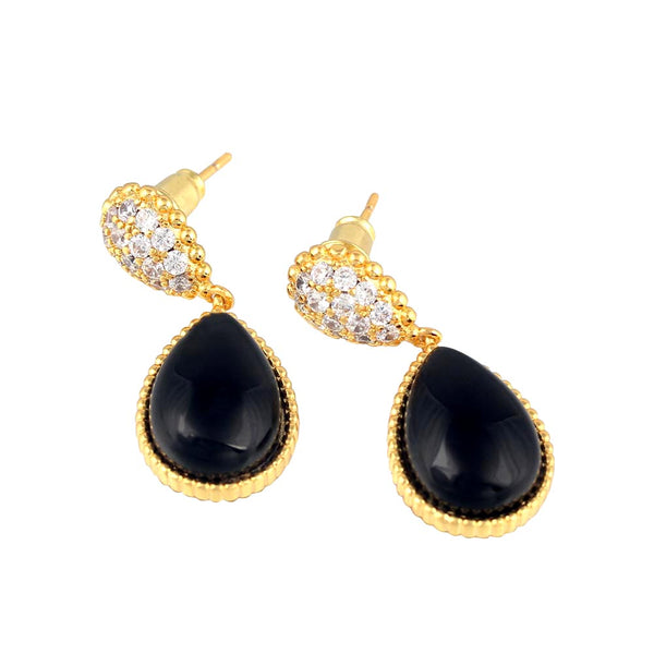 Agate Vintage Light Luxury Diamond Beaded Stud Earrings