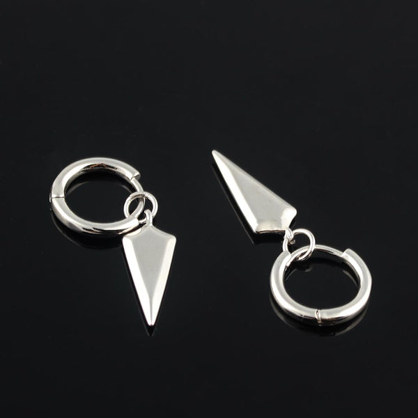 Conical Mini Inverted Triangle Statement Stud Earrings