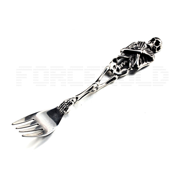 Stainless Steel Skull Skeleton Tableware Fork Knife Spoon Flatware