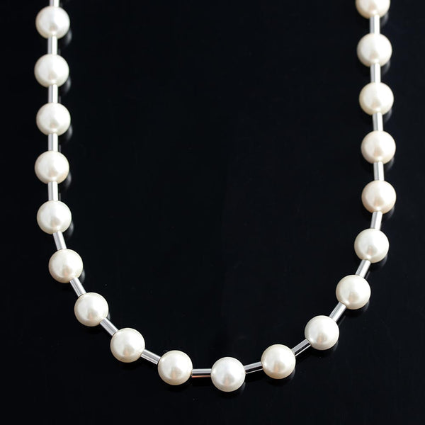 Elegant White Mother Pearl String Women Necklace