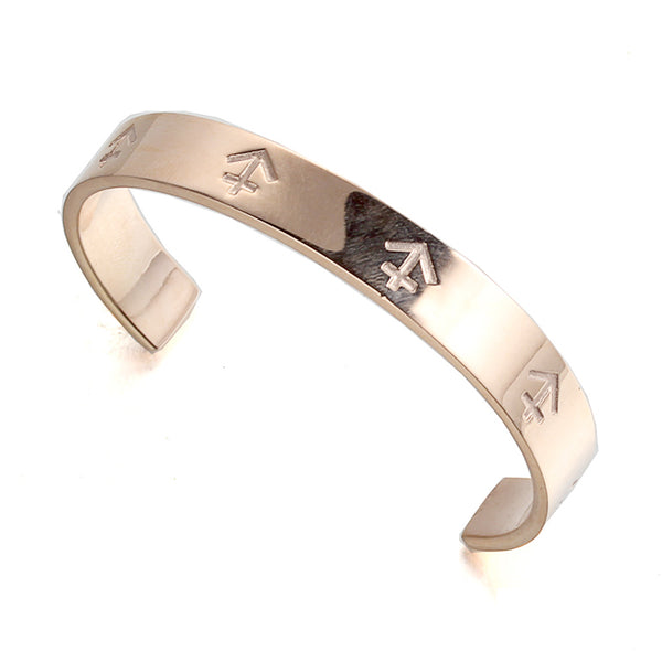 open nautical anchor  rose gold plated stainless steel fashion cuff bangle