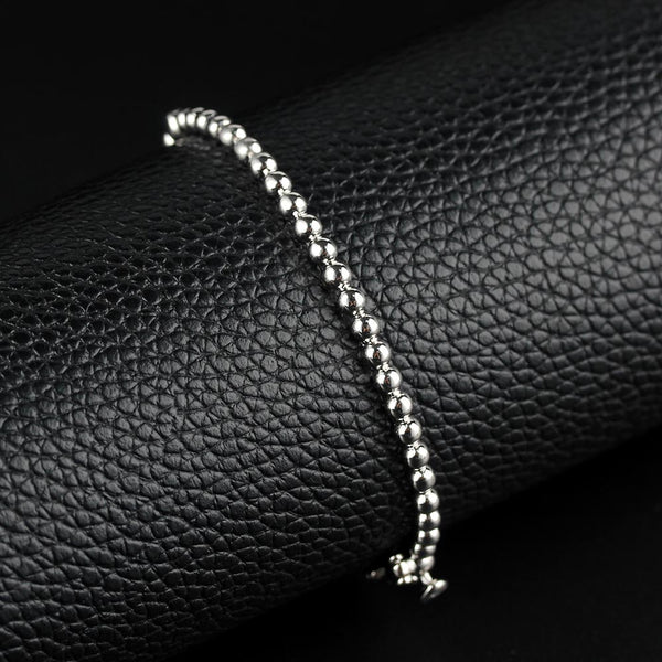 Simple design trend cold wind narrow bead bracelet