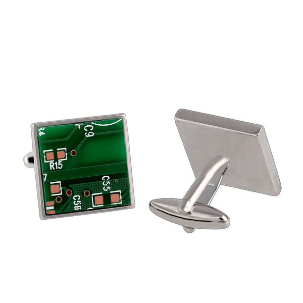 Technology theme circuit board Copper Cufflinks for Tuxedo Business Formal Shirts one pairs