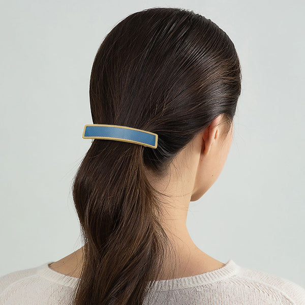 Blue carbon fiber Spring clip stainless steel women hairpin headwear hair clip Hair Accessorie