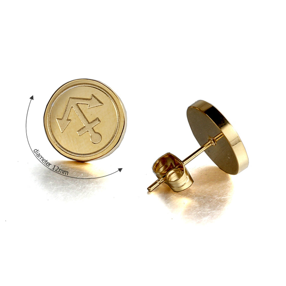 nautical anchor gold stainless steel fashion Stud earring